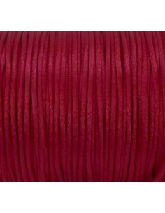 Cordon Queue de rat 1mm rose cerise brillant satiné 2