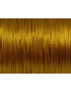Cordon queue de rat 1mm ocre doré brillant satiné