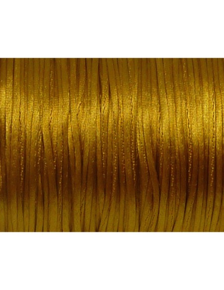 Cordon queue de rat 1mm ocre doré brillant satiné