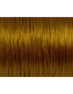 Cordon queue de rat 1mm ocre doré brillant satiné 2