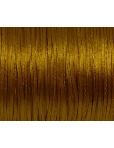 Ficelle chinoise 1mm ocre doré pour création de bracelet