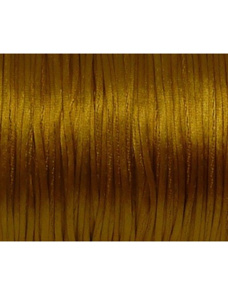 Ficelle chinoise 1mm ocre doré pour création de bracelet