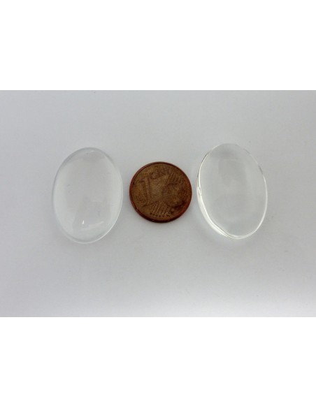 Cabochons ovale 18x25mm en verre