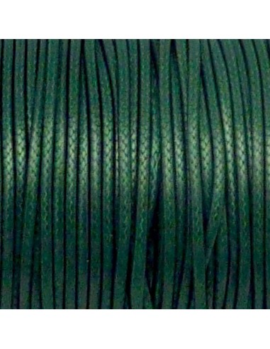 Cordon imitation cuir 2mm vert pour création bracelet