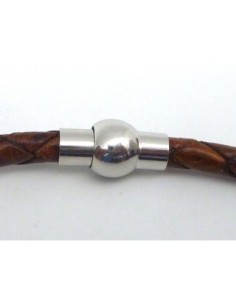 R-Lot de 5 Fermoirs aimantés rond tube pour cordon de 5mm...