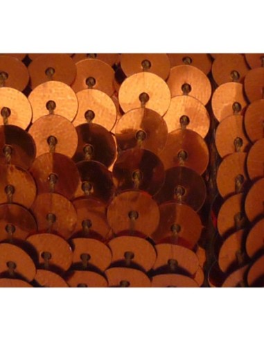 R-1m Ruban Galon sequin 5mm de couleur orange...