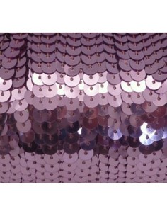 2m Ruban Galon sequin 6mm rose pâle brillant