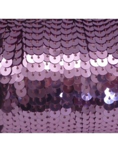 2m Ruban Galon sequin 6mm rose pâle brillant 2