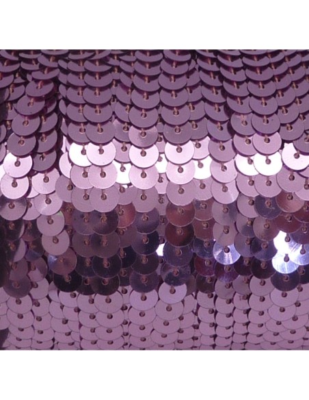 2m Ruban Galon sequin 6mm rose pâle brillant