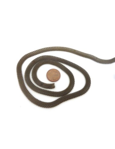 R-20cm de chaîne plate maille de largeur 6,2mm...