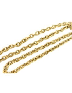 R-25cm de chaînette maillon plat 7,5mm x 5,7mm en...