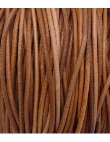 Cuir naturel 2,5mm pour création bijoux