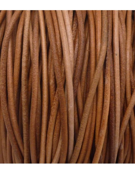 Cuir naturel 2,5mm pour création bijoux