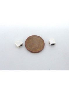 Embouts de finition pour lanière de 3mm métal argenté 2