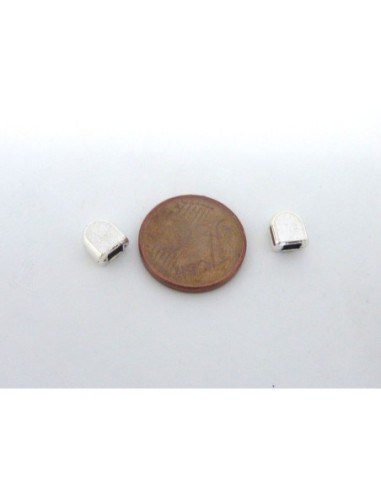 Embouts de finition pour lanière de 3mm métal argenté