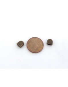 Embout de finition métal couleur bronze pour lanière de 3mm 2