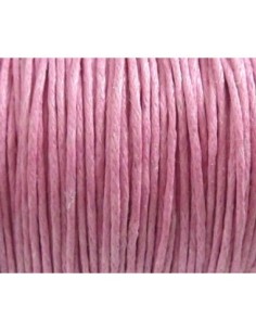 R-10m Fil coton ciré 1mm rose bonbon