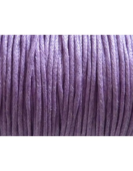 10m Fil coton ciré 1mm parme