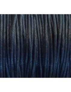 Fil coton ciré 1mm bleu marine foncé - idéal bracelet Wrap 2