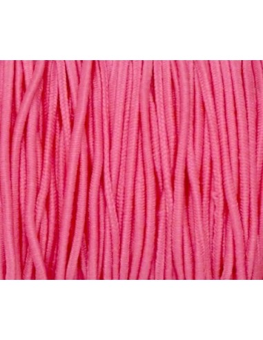 élastique rond rose lumineux 1,5mm pour masque