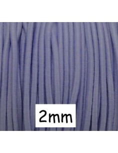 Fil élastique 2mm couleur lavande