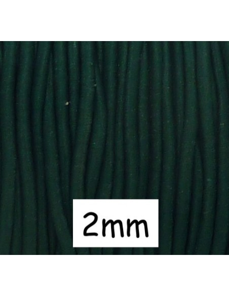 Fil élastique 2mm vert kaki pas cher