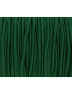 Elastique rond vert bouteille 2mm 2