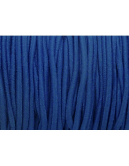 Fil élastique 2mm rond bleu électrique pas cher