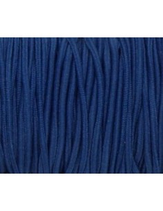 Elastique rond 2mm bleu cobalt pour masque 2