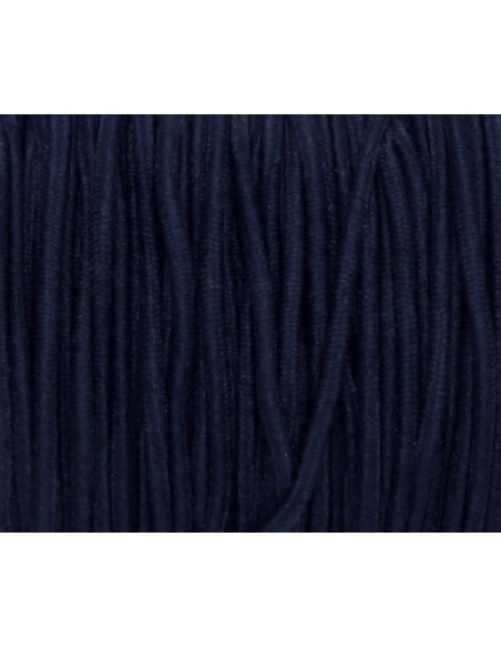 Elastique rond 2mm bleu marine pour masque