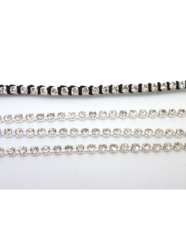 Exemple de bijoux avec chainette strass