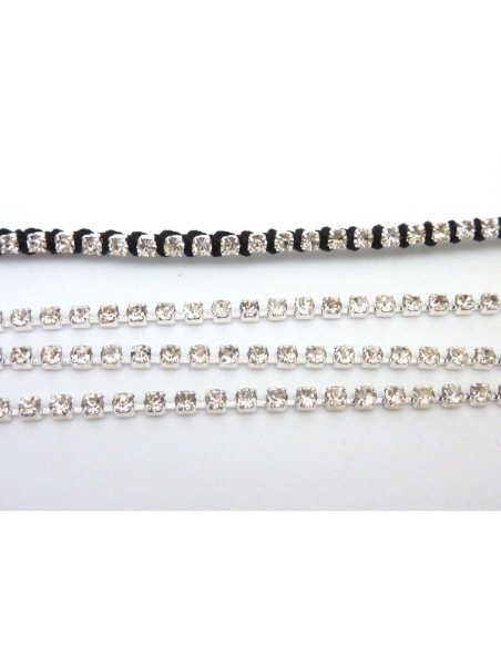 Exemple de bijoux avec chainette strass