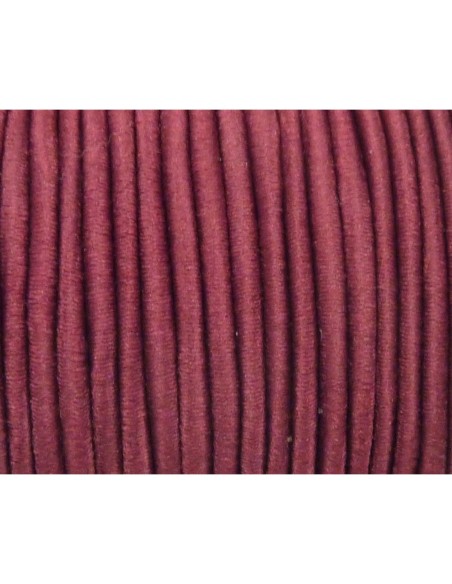 Elastique rond prune 2mm pour masque