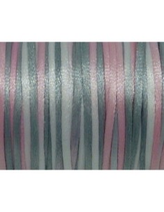 Cordon queue de rat 2mm blanc, rose, gris 2