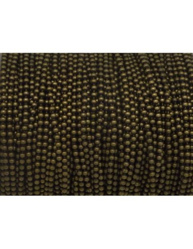 chaînette bille 1,5mm en métal de couleur bronze