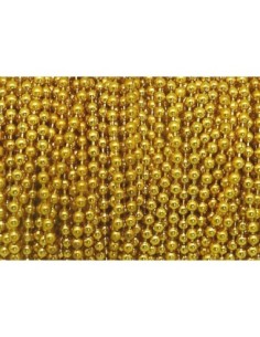 R-1m de chaînette bille 2mm en métal doré