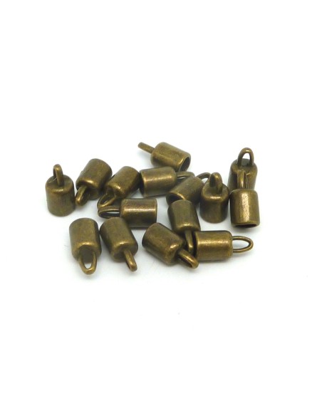 Embout bronze pour cordon de 4,5mm