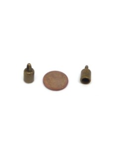 Embout bronze pour cordon de 4,5mm 2