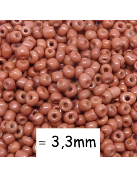 Perle de rocaille vieux rose pour création DIY