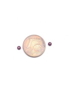 Perle de rocaille violet 2,5mm pour tissage 2