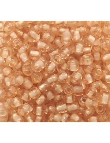 R-20g soit environ 290 perles de rocaille 3,6mm de couleur pêche en verre