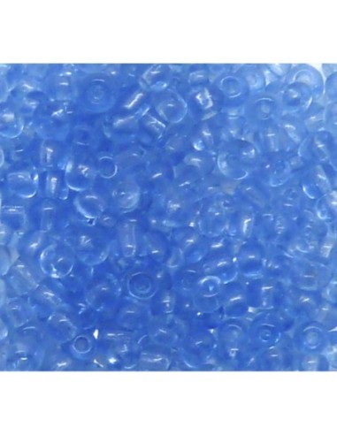 20g soit environ 290 perles de rocaille 4mm de couleur bleu ciel en verre
