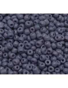 Perle de rocaille 3mm mate bleu lavande gris 2