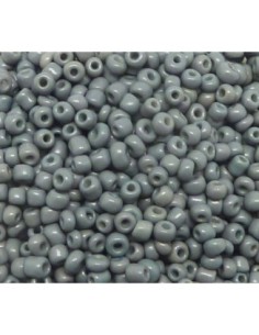 Perle rocaille mate gris souris 3mm pour création DIY 2