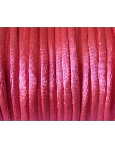 20m Cordon Queue de rat 2mm rose vif quasi fluo...