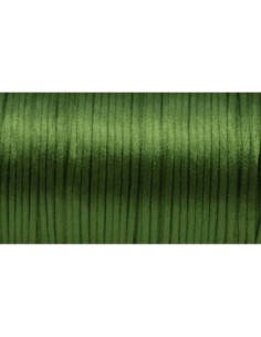 Queue de rat, ficelle chinoise de couleur vert avocat brillant satiné
