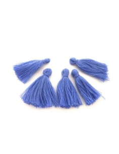 Pompons bleu lavande 3cm en polyester