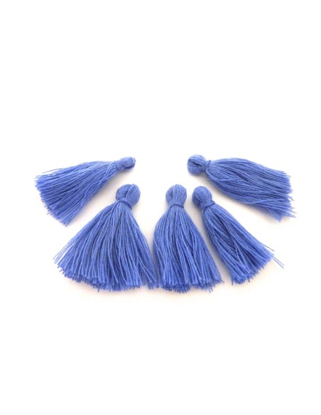 Pompons bleu lavande 3cm en polyester