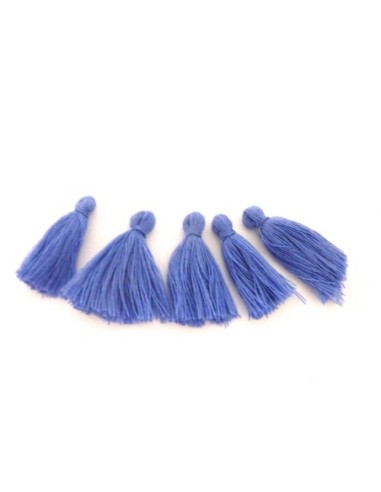 Pompons bleu lavande 3cm en polyester