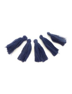 Pompons bleu cobalt 3cm en polyester